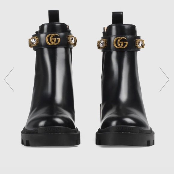 LIKE NEW IN BOX Gucci ankle boots(worn 1 time) - Picture 1 of 9